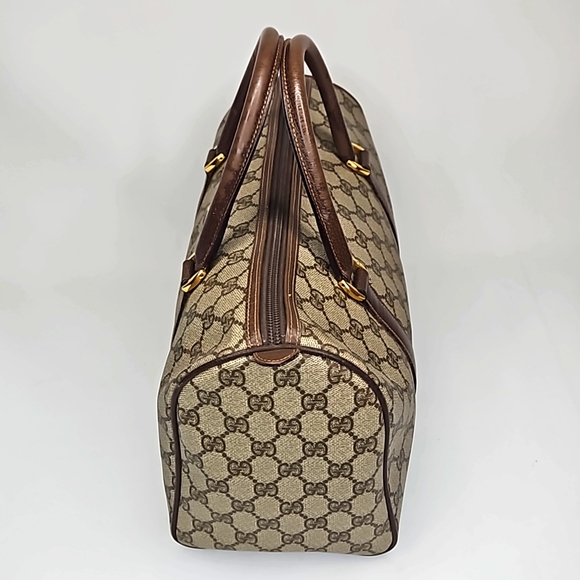 Authentic Gucci Monogram Classic Satchel Vintage Handbag Purse Authentic - Picture 9 of 17